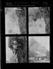 Fire at Junk Yard across River (4 Negatives) (May 31, 1954) [Sleeve 44, Folder b, Box 4]